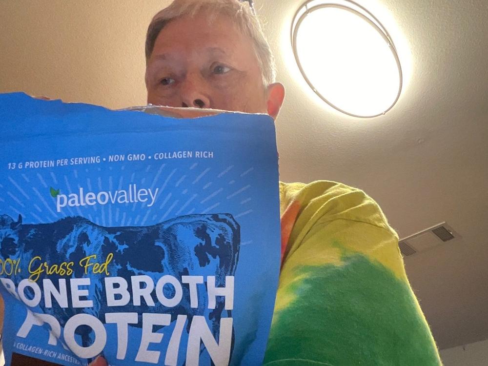 100% Grass Fed Bone Broth Protein - Customer Photo From Marla Loturco