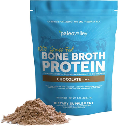 Paleovalley 100% Grass Fed Bone Broth Protein