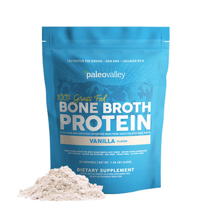 Paleovalley 100% Grass Fed Bone Broth Protein